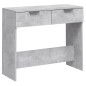 vidaXL Mesa consola de madera contrachapada gris hormigón 90x36x75 cm vidaXL Mesa consola de madera contrachapada gris hormigón 90x36x75 cm