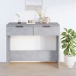 vidaXL Mesa consola de madera contrachapada gris hormigón 90x36x75 cm vidaXL Mesa consola de madera contrachapada gris hormigón 90x36x75 cm