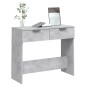 vidaXL Mesa consola de madera contrachapada gris hormigón 90x36x75 cm vidaXL Mesa consola de madera contrachapada gris hormigón 90x36x75 cm