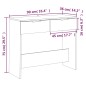 vidaXL Mesa consola de madera contrachapada gris hormigón 90x36x75 cm vidaXL Mesa consola de madera contrachapada gris hormigón 90x36x75 cm
