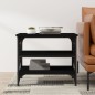 vidaXL Mesa auxiliar de madera contrachapada negro 55x38x45 cm vidaXL Mesa auxiliar de madera contrachapada negro 55x38x45 cm