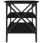 vidaXL Mesa auxiliar de madera contrachapada negro 55x38x45 cm vidaXL Mesa auxiliar de madera contrachapada negro 55x38x45 cm