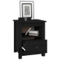 vidaXL Mesitas de noche 2 uds madera maciza de pino negra 40x35x49 cm vidaXL Mesitas de noche 2 uds madera maciza de pino negra 40x35x49 cm