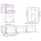 vidaXL Muebles para TV 6 piezas madera maciza de pino marrón miel vidaXL Muebles para TV 6 piezas madera maciza de pino marrón miel