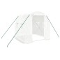 vidaXL Invernadero con estructura de acero blanco 4 m² 2x2x2 m vidaXL Invernadero con estructura de acero blanco 4 m² 2x2x2 m