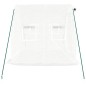 vidaXL Invernadero con estructura de acero blanco 4 m² 2x2x2 m vidaXL Invernadero con estructura de acero blanco 4 m² 2x2x2 m
