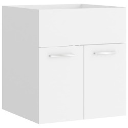 vidaXL Armario para lavabo madera contrachapada blanco 41x38,5x46 cm
