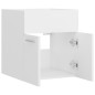 vidaXL Armario para lavabo madera contrachapada blanco 41x38,5x46 cm