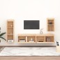 vidaXL Muebles para TV 2 piezas madera maciza de pino