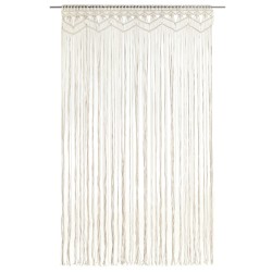 vidaXL Cortina de macramé algodón 140x240 cm