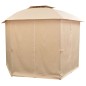vidaXL Carpa de jardín con cortinas hexagonal 360x265 cm vidaXL Carpa de jardín con cortinas hexagonal 360x265 cm
