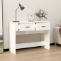 vidaXL Mesa consola madera contrachapada blanco brillante 100x39x75 cm vidaXL Mesa consola madera contrachapada blanco brillante 100x39x75 cm