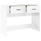 vidaXL Mesa consola madera contrachapada blanco brillante 100x39x75 cm vidaXL Mesa consola madera contrachapada blanco brillante 100x39x75 cm
