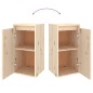 vidaXL Muebles para TV 2 piezas madera maciza de pino