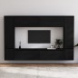 vidaXL Muebles para TV 8 piezas madera maciza de pino negro