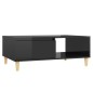vidaXL Mesa de centro madera contrachapada negro brillante 90x60x35 cm vidaXL Mesa de centro madera contrachapada negro brillante 90x60x35 cm