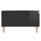 vidaXL Mesa de centro madera contrachapada negro brillante 90x60x35 cm vidaXL Mesa de centro madera contrachapada negro brillante 90x60x35 cm
