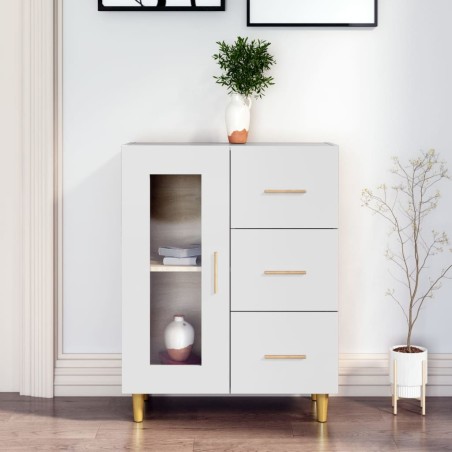 vidaXL Aparador de madera de ingeniería blanco 69,5x34x90 cm