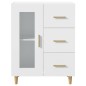 vidaXL Aparador de madera de ingeniería blanco 69,5x34x90 cm vidaXL Aparador de madera de ingeniería blanco 69,5x34x90 cm