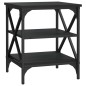 vidaXL Mesa auxiliar madera contrachapada negro 40x42x50 cm