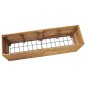 vidaXL Jardinera madera maciza de teca y acero 150x40x55 cm vidaXL Jardinera madera maciza de teca y acero 150x40x55 cm