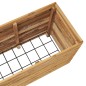 vidaXL Jardinera madera maciza de teca y acero 150x40x55 cm vidaXL Jardinera madera maciza de teca y acero 150x40x55 cm