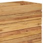 vidaXL Jardinera madera maciza de teca y acero 150x40x55 cm vidaXL Jardinera madera maciza de teca y acero 150x40x55 cm