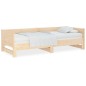vidaXL Sofá cama extraíble madera maciza de pino 2x(80x200) cm vidaXL Sofá cama extraíble madera maciza de pino 2x(80x200) cm