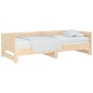 vidaXL Sofá cama extraíble madera maciza de pino 2x(80x200) cm vidaXL Sofá cama extraíble madera maciza de pino 2x(80x200) cm