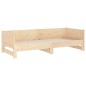 vidaXL Sofá cama extraíble madera maciza de pino 2x(80x200) cm vidaXL Sofá cama extraíble madera maciza de pino 2x(80x200) cm