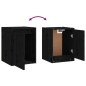 vidaXL Muebles para TV 8 piezas madera maciza de pino negro