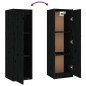 vidaXL Muebles para TV 8 piezas madera maciza de pino negro
