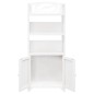 vidaXL Mueble expositor madera maciza de paulownia blanco 46x24x140 cm vidaXL Mueble expositor madera maciza de paulownia blanco 46x24x140 cm