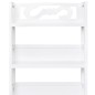 vidaXL Mueble expositor madera maciza de paulownia blanco 46x24x140 cm vidaXL Mueble expositor madera maciza de paulownia blanco 46x24x140 cm