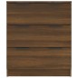 vidaXL Aparador de madera contrachapada roble marrón 60x30x70 cm vidaXL Aparador de madera contrachapada roble marrón 60x30x70 cm