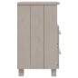 vidaXL Mesita de noche HAMAR madera maciza de pino blanca 40x35x62 cm