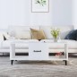 vidaXL Mesa de centro madera contrachapada blanco 102x50x40 cm vidaXL Mesa de centro madera contrachapada blanco 102x50x40 cm