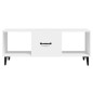 vidaXL Mesa de centro madera contrachapada blanco 102x50x40 cm vidaXL Mesa de centro madera contrachapada blanco 102x50x40 cm