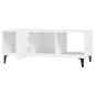 vidaXL Mesa de centro madera contrachapada blanco 102x50x40 cm vidaXL Mesa de centro madera contrachapada blanco 102x50x40 cm