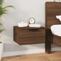 vidaXL Mesitas de noche de pared 2 uds color marrón roble 34x30x20 cm vidaXL Mesitas de noche de pared 2 uds color marrón roble 34x30x20 cm