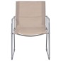 vidaXL Juego de muebles de jardín 4 piezas tela y acero taupe