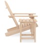 vidaXL Silla con otomana y mesa jardín Adirondack abeto macizo vidaXL Silla con otomana y mesa jardín Adirondack abeto macizo