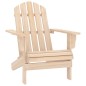 vidaXL Silla con otomana y mesa jardín Adirondack abeto macizo vidaXL Silla con otomana y mesa jardín Adirondack abeto macizo