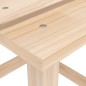 vidaXL Silla con otomana y mesa jardín Adirondack abeto macizo vidaXL Silla con otomana y mesa jardín Adirondack abeto macizo