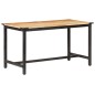 vidaXL Mesa de comedor de madera maciza de mango rugosa 140x70x76 cm vidaXL Mesa de comedor de madera maciza de mango rugosa 140x70x76 cm