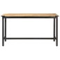 vidaXL Mesa de comedor de madera maciza de mango rugosa 140x70x76 cm vidaXL Mesa de comedor de madera maciza de mango rugosa 140x70x76 cm