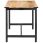 vidaXL Mesa de comedor de madera maciza de mango rugosa 140x70x76 cm vidaXL Mesa de comedor de madera maciza de mango rugosa 140x70x76 cm