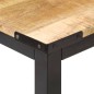vidaXL Mesa de comedor de madera maciza de mango rugosa 140x70x76 cm vidaXL Mesa de comedor de madera maciza de mango rugosa 140x70x76 cm