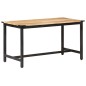 vidaXL Mesa de comedor de madera maciza de mango rugosa 140x70x76 cm vidaXL Mesa de comedor de madera maciza de mango rugosa 140x70x76 cm