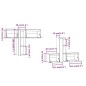 vidaXL Muebles para TV 6 piezas madera maciza de pino marrón miel vidaXL Muebles para TV 6 piezas madera maciza de pino marrón miel